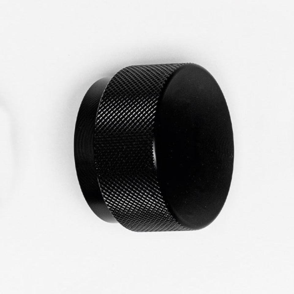Momo Handles Graf Round Knob Brushed Black