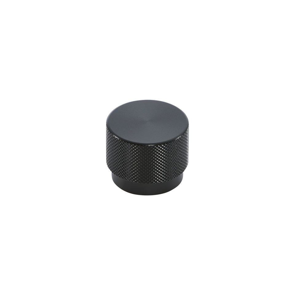 Momo Handles Graf Round Knob Brushed Black