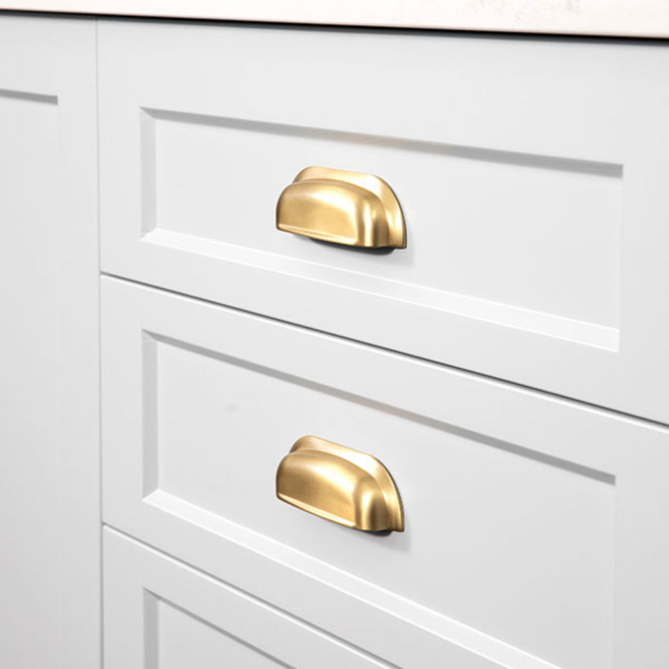 Momo Handles New Hampton Wide Cup Pull 96mm Matt Brass