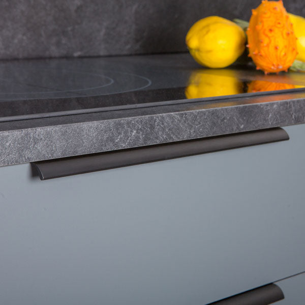 Momo Handles Ona Lip Pull Handle Brushed Black online at The Blue Space