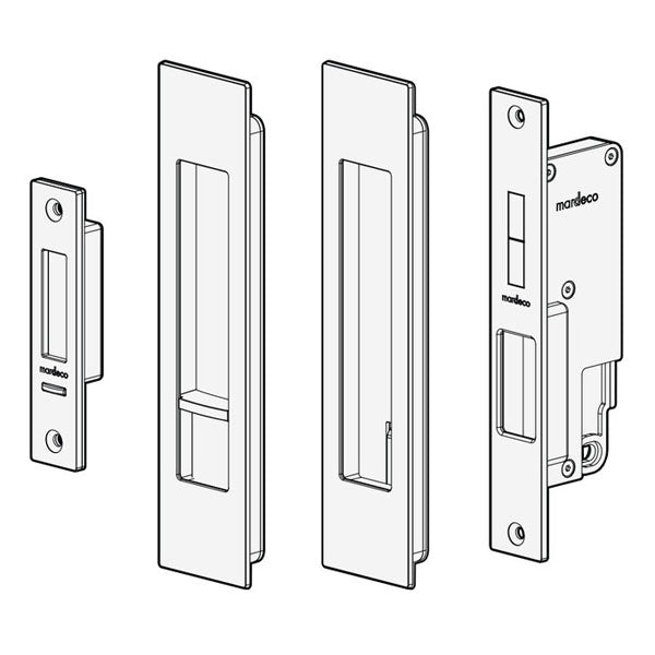 Nidus Mardeco Cavity Sliding Door Privacy Set Bronze