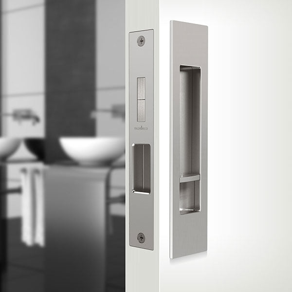 Nidus Mardeco Cavity Sliding Door Privacy Set Satin Chrome