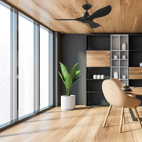 Eglo Noosa 46in 116cm DC Ceiling  Fan - Black