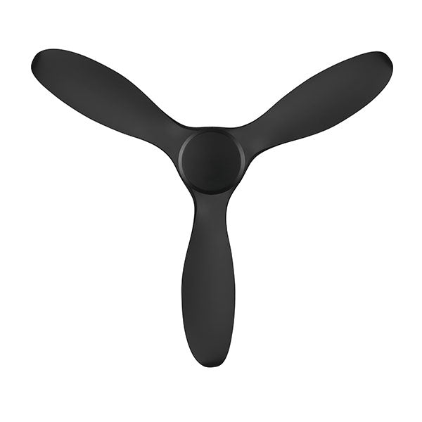 Eglo Noosa 52" 132cm DC Ceiling Fan with 18W LED CCT Light - Black with Aged Elm Finish - The Blue Space