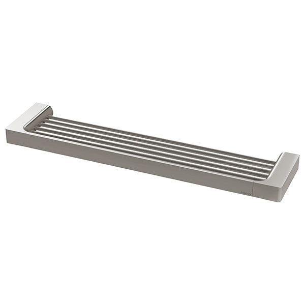 Phoenix Gloss Shower Shelf-Brushed Nickel - shower shelf - the blue space