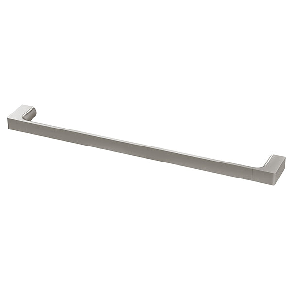 Phoenix Gloss Single Towel Rail 600mm-Brushed Nickel -  the blue space