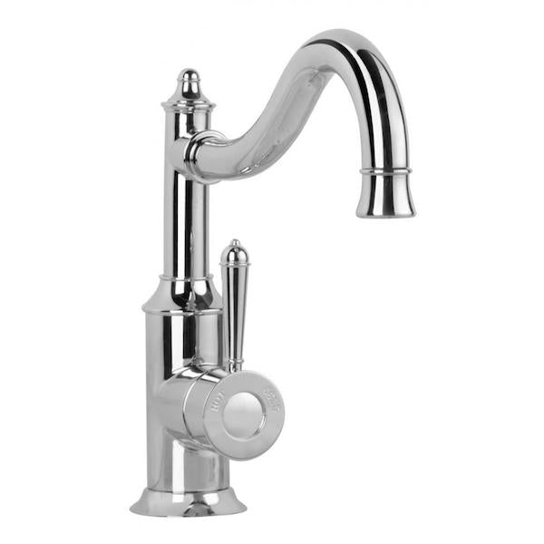 Phoenix Nostalgia Sink Mixer 220mm Shepherds Crook - Chrome