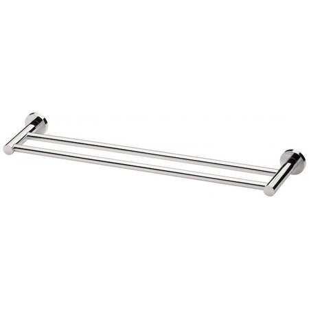 Phoenix Radii Double Towel Rail Round Plate Chrome