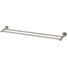 Phoenix Radii Double Towel Rail Round Plate-Brushed Nickel - The Blue Space