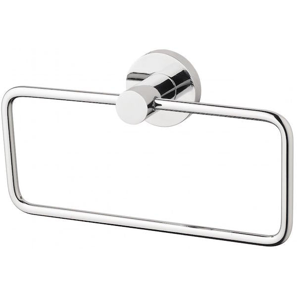 Phoenix Radii Hand Towel Holder Round Plate - Chrome - The Blue Space