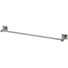 Phoenix Radii Single Towel Rail Square Plate Brushed Nickel - The Blue Space