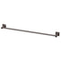 Phoenix Radii Single Towel Rail Square Plate Gunmetal - The Blue Space