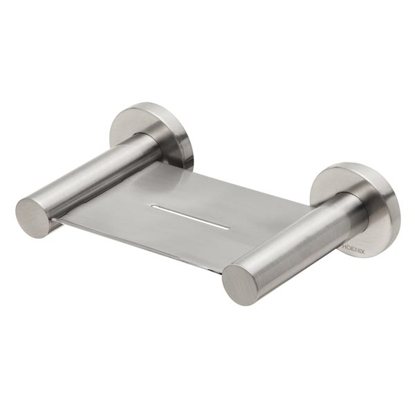 Phoenix Radii Soap Dish Round Plate-Brushed Nickel