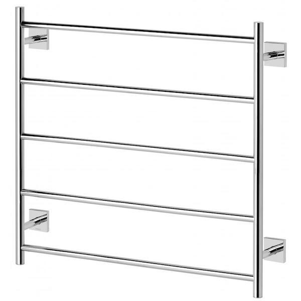 Phoenix Radii Towel Ladder Square Plate - Chrome