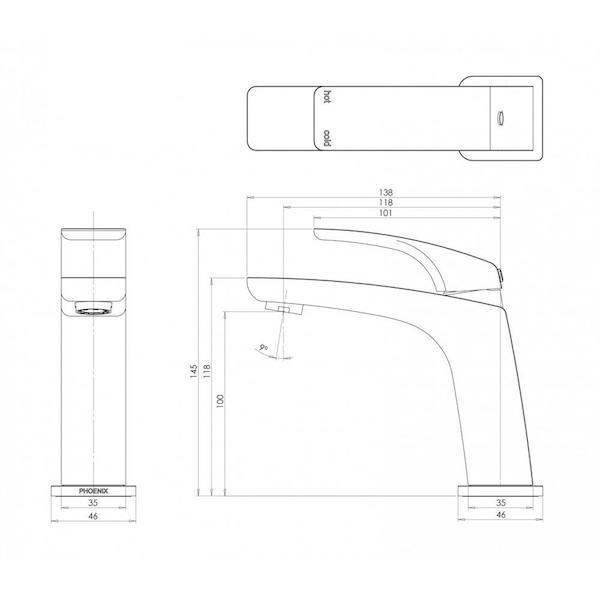 Phoenix Rush Basin Mixer-Brushed Nickel