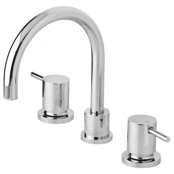 Phoenix Vivid Pin Lever Basin Set Swivel Gooseneck Outlet