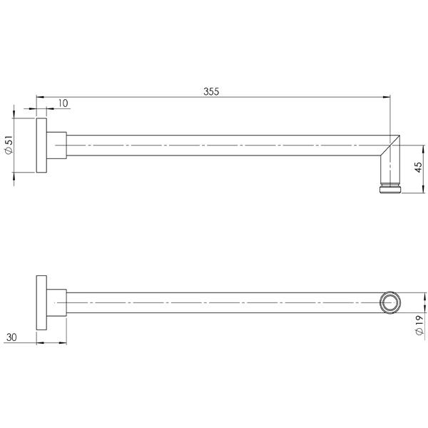 Phoenix Vivid Shower Arm Only