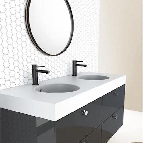 Phoenix Vivid Slimline Basin Mixer Matte Black