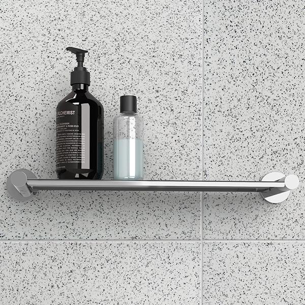 Phoenix Radii Metal Shelf Round Plate-Chrome 450mm