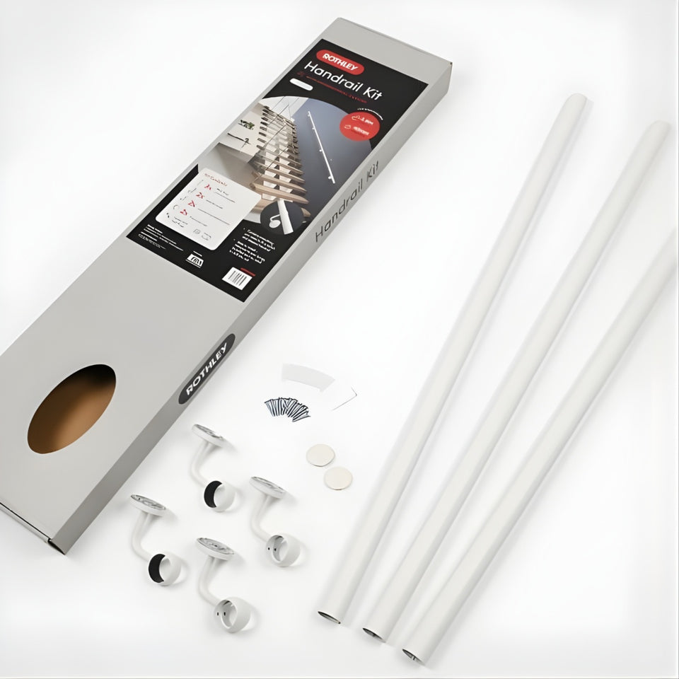 Rothley Anti Bacterial Indoor Handrail Kit Matt White