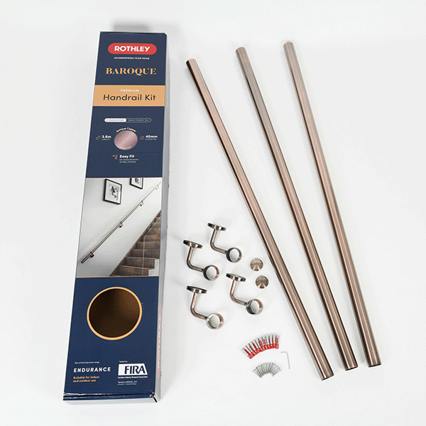 Rothley Baroque Handrail Kit Antique Copper
