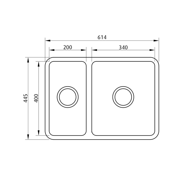 Seima Kubic 1.5 Bowl Undermount/Overmount Kitchen Sink