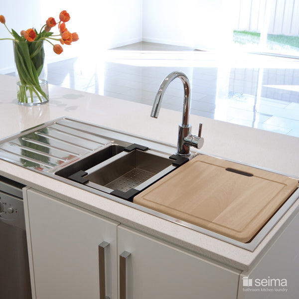 Seima Kubic 1.75 Double Bowl Kitchen Sink