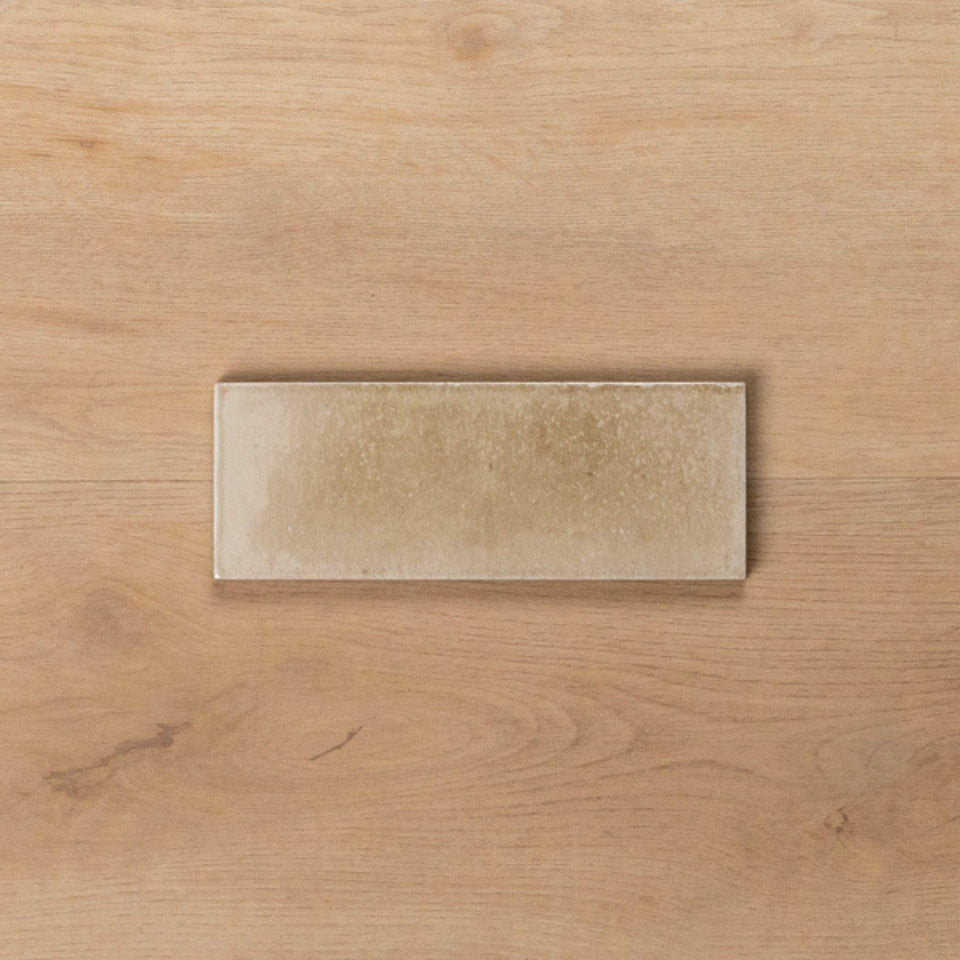 Sicily Beige Gloss Bejmat Cushioned Edge Porcelain Tile 75x200mm
