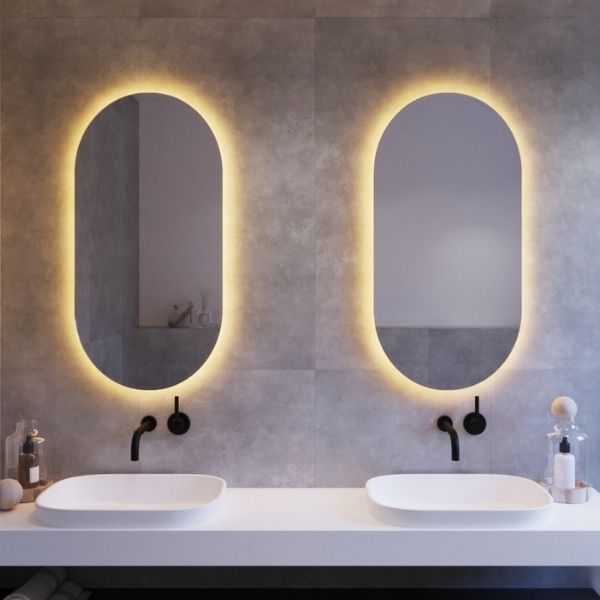 Thermogroup Ablaze Premium SO Range Back-Lit Mirror - 1000mm x 500mm