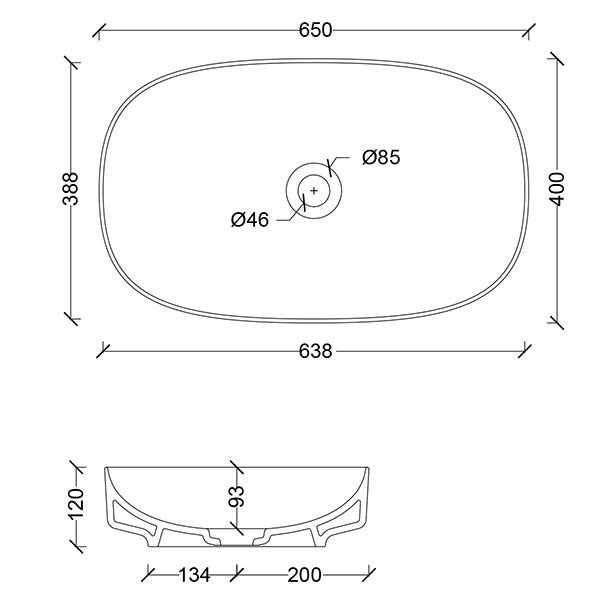 Studio Bagno Form Oval Basin