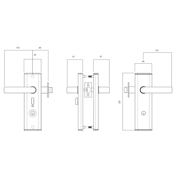 Lockwood Nexion L3 Mechanical Double Cylinder Entrance Lock Satin Chrome