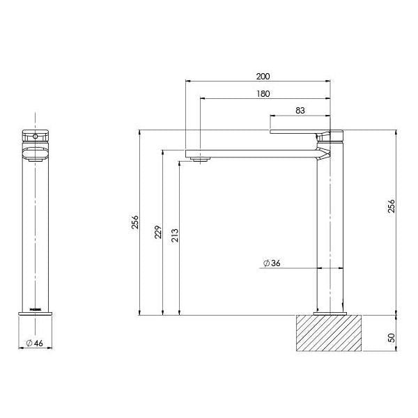 Phoenix Teel Vessel Mixer - Brushed Nickel