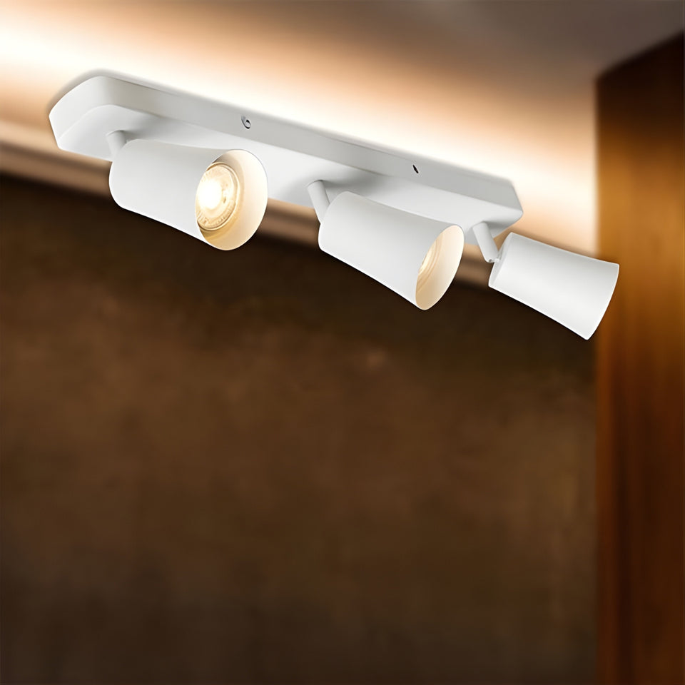Telbix Alvey GU10 3 Light Spotlight White