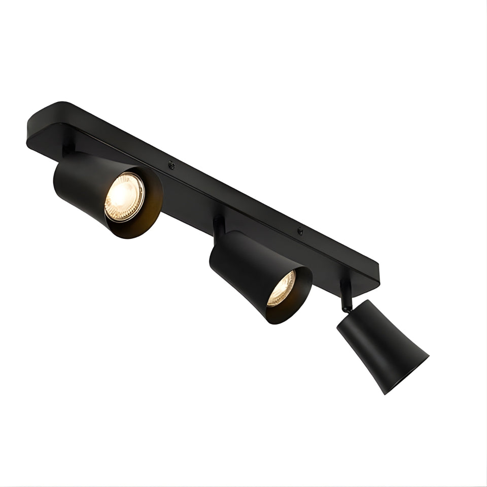 Telbix Alvey GU10 3 Light Spotlight Black