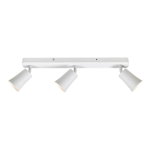 Telbix Alvey GU10 3 Light Spotlight White