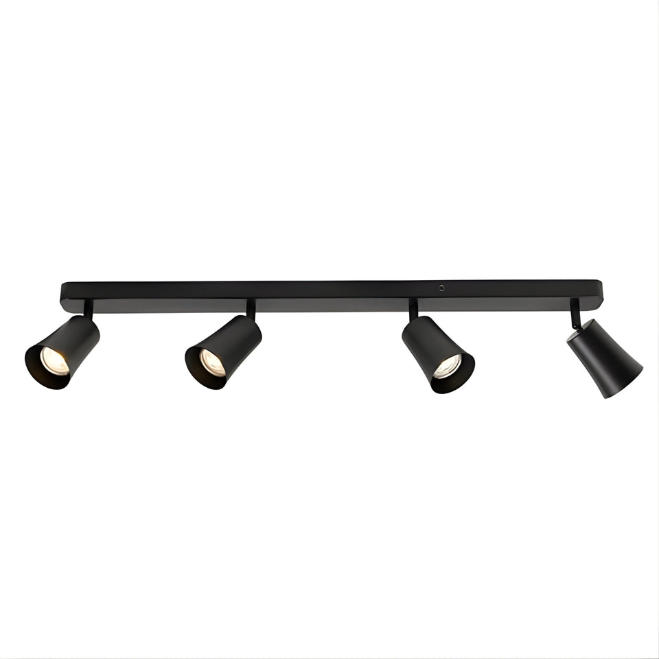 Telbix Alvey GU10 4 Light Spotlight Black