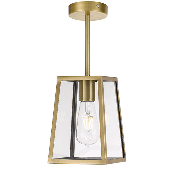 Telbix Cantena E27 15cm Pendant Antique Brass