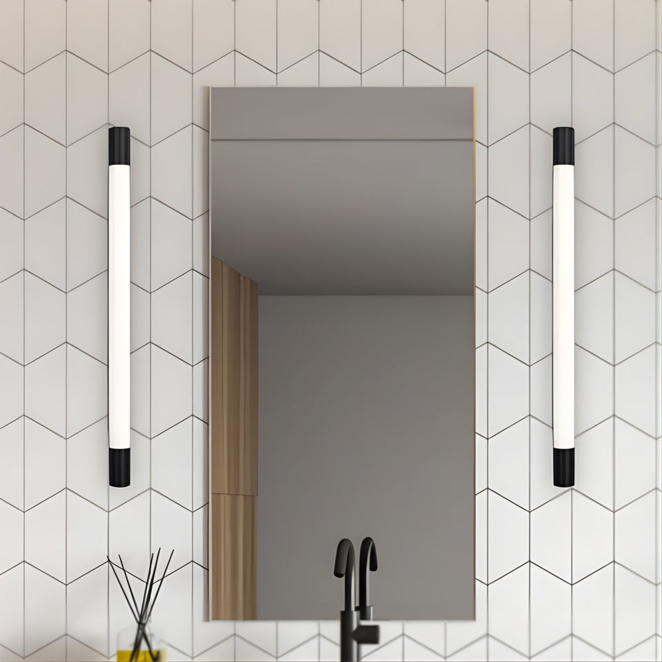 Telbix Oras 18W LED CCT Vanity Wall Light Black