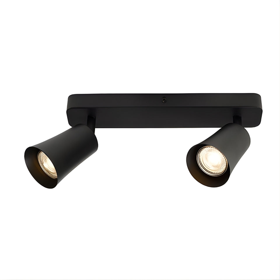 Telbix Alvey GU10 2 Light Spotlight Black