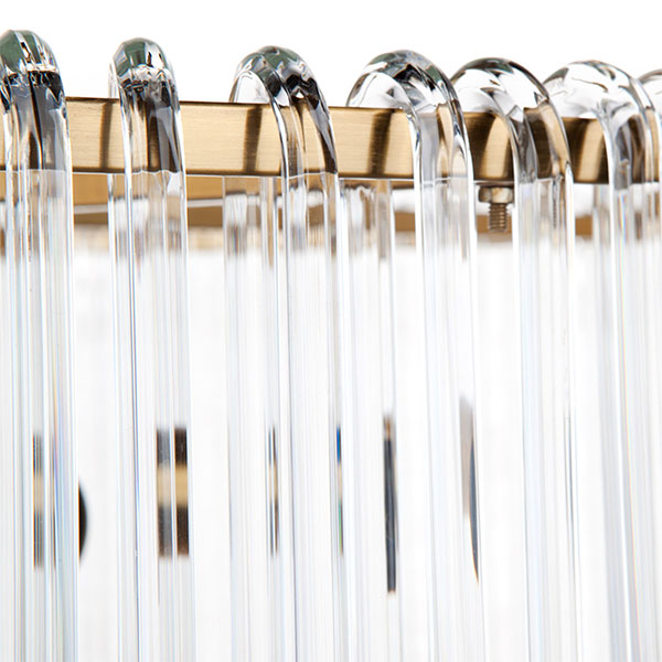 Café Lighting Zara ES 6 Light Pendant Brass
