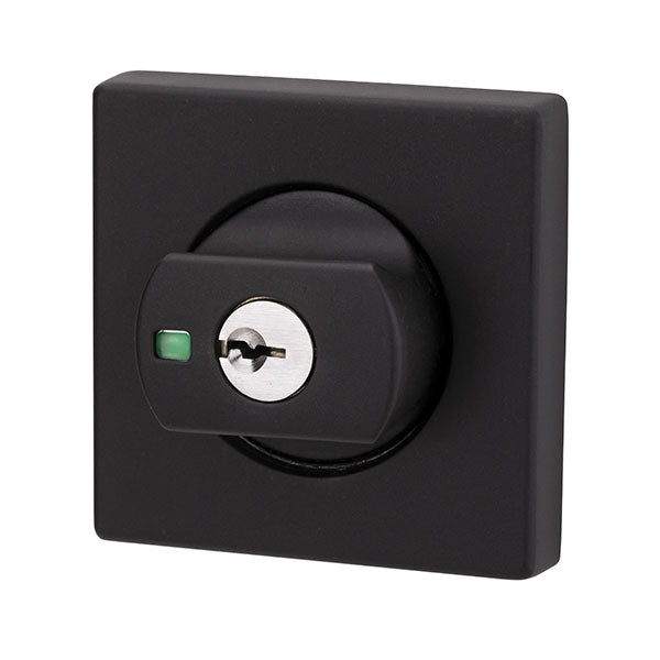 Lockwood 005 Double Cylinder Square Deadbolt Matte Black - The Blue Space