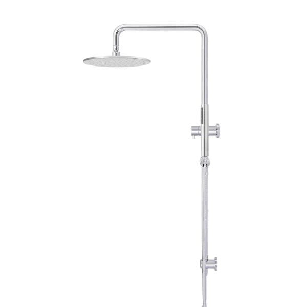 Meir Round Combination Shower Rail 300mm Rose & Hand Shower - Chrome