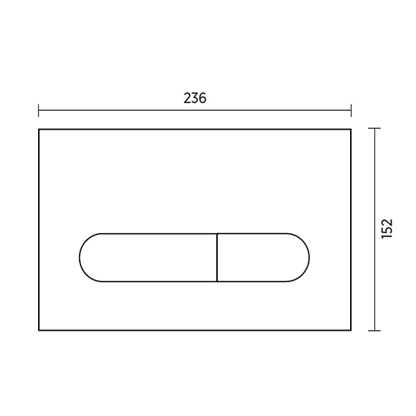 Seima 500 Series Flush Plate - Brushed Gold
