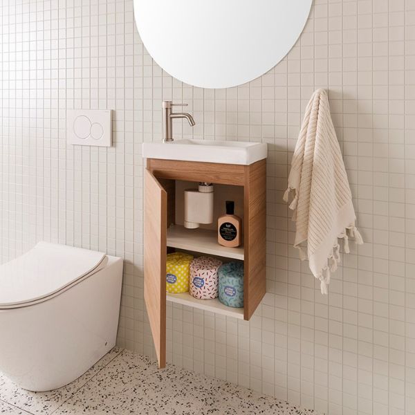 ADP Glacier Lite Mini Wall Hung Vanity with Ceramic Top