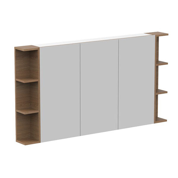 ADP Glacier Shaving Cabinet 3 Door 1500mm Double Shelf Side  - The Blue Space