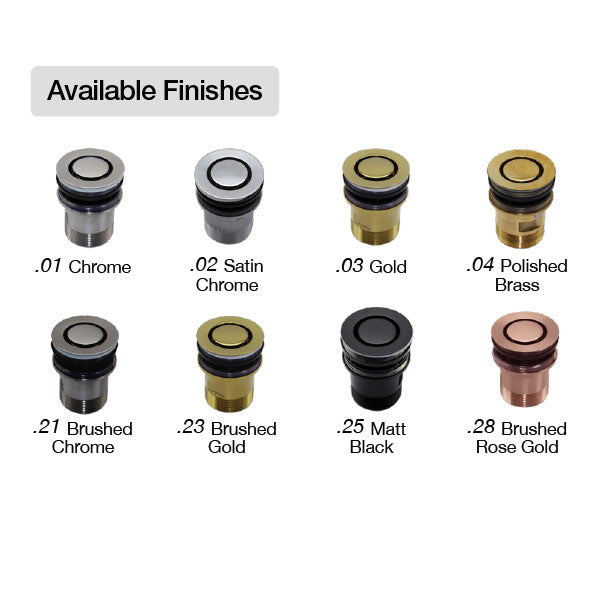 ART Australia Basin Pop Down® Universal Plug and Waste 32/40mm Brushed Rose Gold