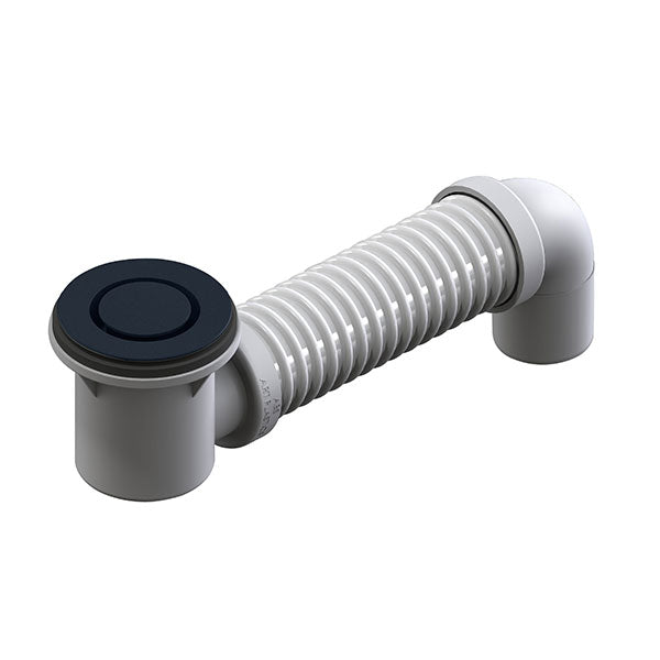 ART Australia Bath Bend Pop Down and Connector Brushed Gun Metal Grey - The Blue Space
