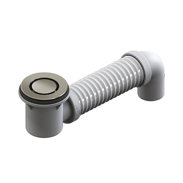 ART Australia Bath Bend Pop Down® and Connector Brushed Nickel