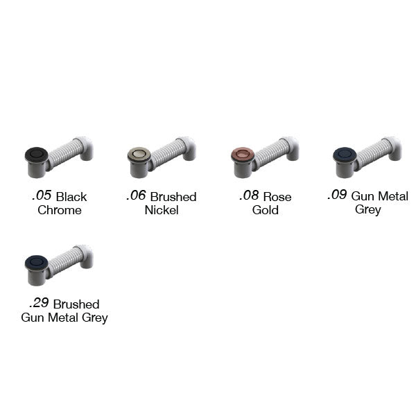 ART Australia Bath Bend Pop Down® and Connector Gun Metal Grey