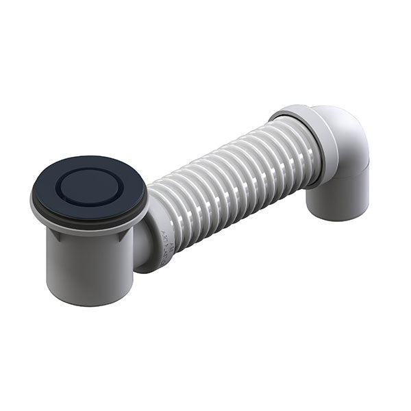 ART Australia Bath Bend Pop Down® and Connector Gun Metal Grey